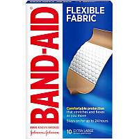 BAND-AID Flexible Fabric Adhesive Bandages - Extra Large (JOJ5685)