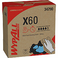 Wypall GeneralClean X60 Multi-Task Cleaning Cloths - Pop-Up Box (KCC34790BX)