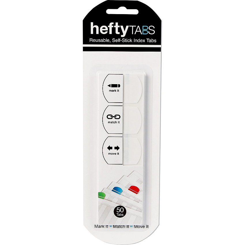 LEE Removable Hefty Index Tabs (LEE13105)