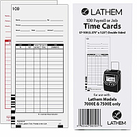 Lathem 7000E Double-Sided Time Cards (LTHE7100)