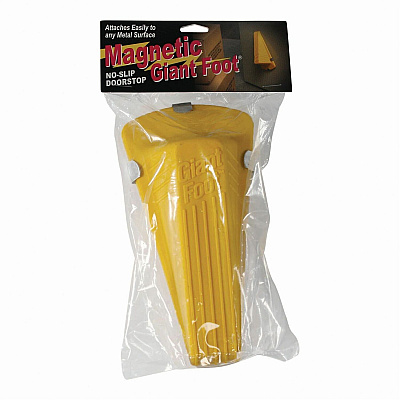 Giant Foot Doorstop, Magnetic, Yellow (MAS00967)