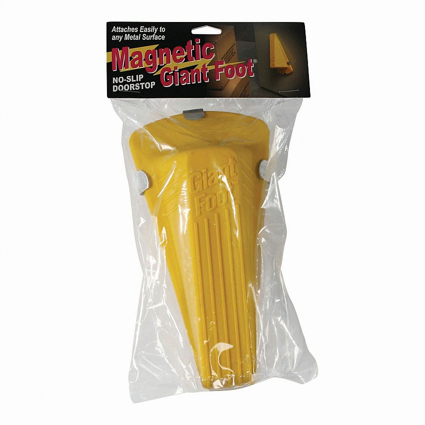 Giant Foot Doorstop, Magnetic, Yellow (MAS00967)