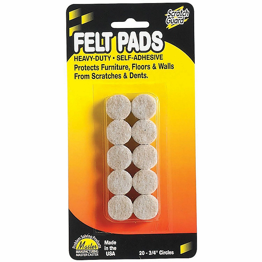 Scratch Guard Self-Adhesive Felt Circles (MAS88493)