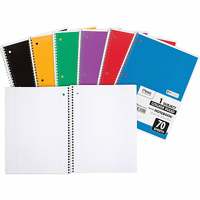 Mead One-subject Spiral Notebook (MEA05512)