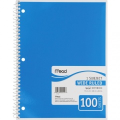 Mead Spiral Bound Wide Ruled Notebooks (05514)