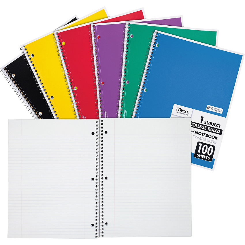 Mead One-subject Spiral Notebook (MEA06622)