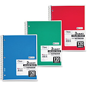 Mead 3-Subject Wire-bound Notebook - Letter-size (MEA06710)