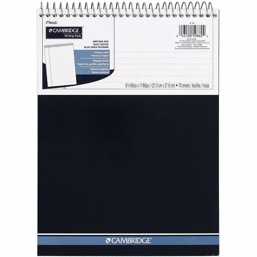 Mead Premium Wirebound College Ruled Legal Pads (MEA59882)
