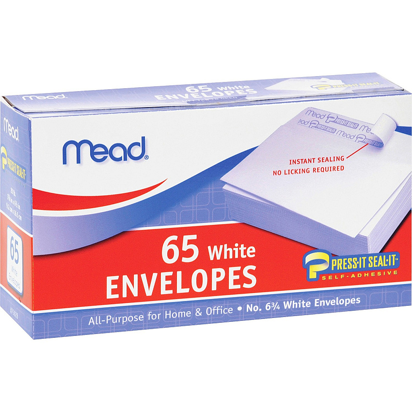Mead No. 6-3/4 All-purpose White Envelopes (MEA75028)