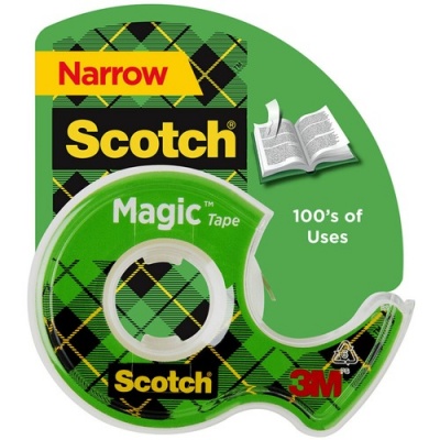 Scotch Magic Tape Refill, 3 Core, 0.75 x 72 yds, Clear, 2/Pack  (8102P3472)