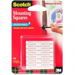 Scotch Double-stick Foam Mounting Squares (108)