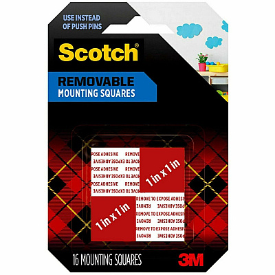 Scotch Double-stick Foam Mounting Squares (MMM108)