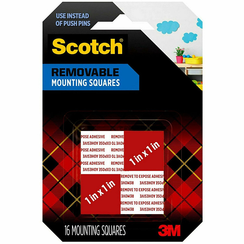 Scotch Double-stick Foam Mounting Squares (MMM108)