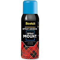 Scotch Spray Mount Clear Adhesive (MMM6065)