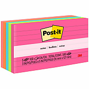 Post-it Notes Original Lined Notepads - Poptimistic Color Collection (MMM6355AN)