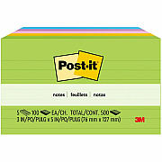 Post-it Notes Original Lined Notepads - Floral Fantasy Color Collection (MMM6355AU)