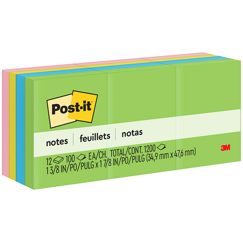 Post-it Notes Original Notepads - Floral Fantasy Color Collection (MMM653AU)
