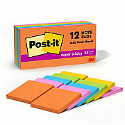 Post-it Super Sticky Notes - Energy Boost Color Collection (MMM65412SSUC)