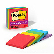Post-it Super Sticky Notes - Playful Primaries Color Collection (MMM6545SSAN)
