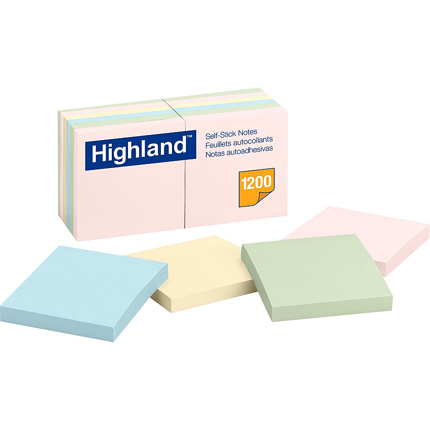 Highland Self-Sticking Notepads (MMM6549A)