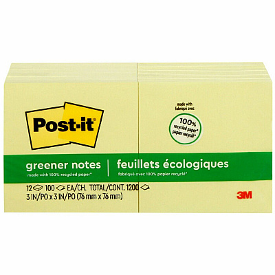Post-it Greener Notes (MMM654RPYW)