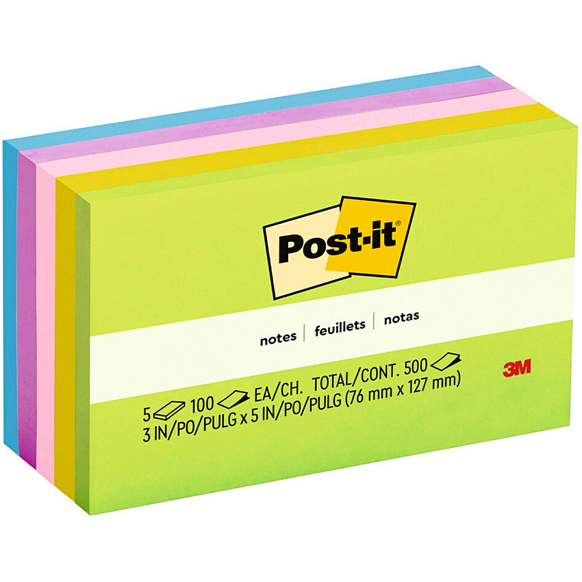 Post-it Notes Original Notepads - Floral Fantasy Color Collection (MMM6555UC)