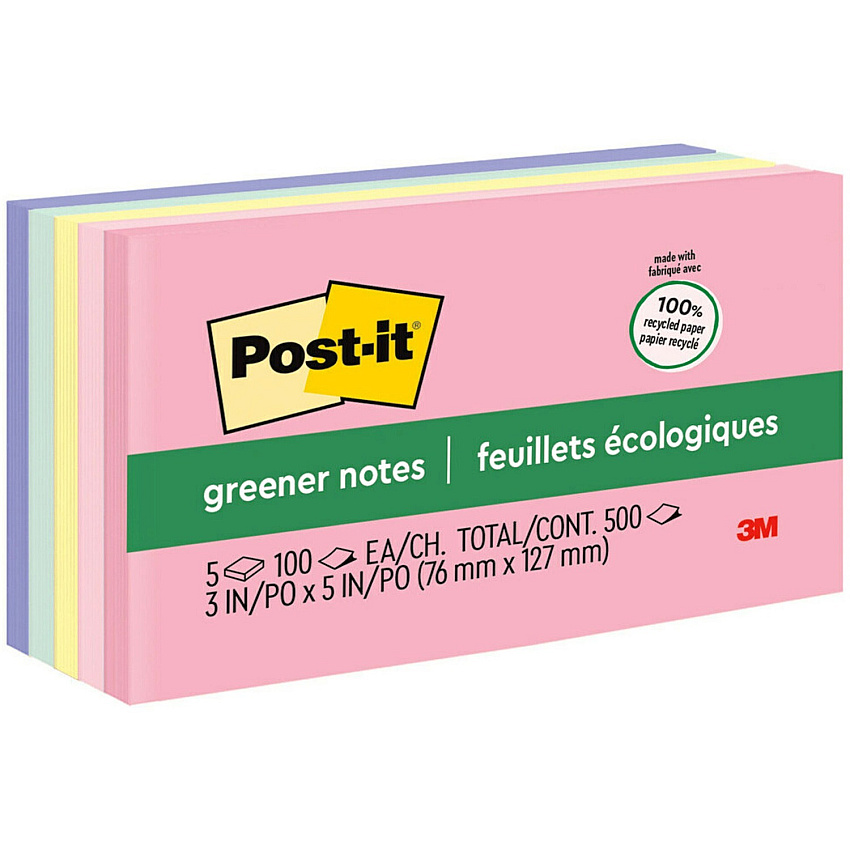 Post-it Greener Notes - Sweet Sprinkles Color Collection (MMM655RPA)