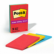 Post-it Notes Original Lined Notepads -Playful Primaries Color Collection (MMM6603SSAN)
