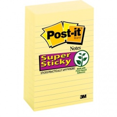 Post-it Super Sticky Lined Notes (6605SSCY)