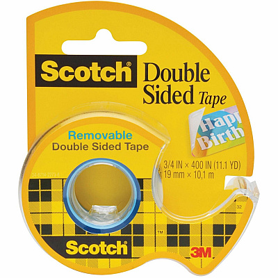 Scotch Removable Double-Sided Tape - 3/4"W (MMM667)