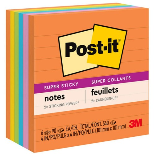 Post-it® Super Sticky Notes Cabinet Pack - Energy Boost