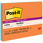 Post-it Super Sticky Notes - Energy Boost Color Collection (MMM6845SSP)