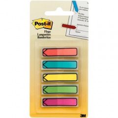 Post-it Arrow Flags in On-the-Go Dispenser - Bright Colors (684ARR2)