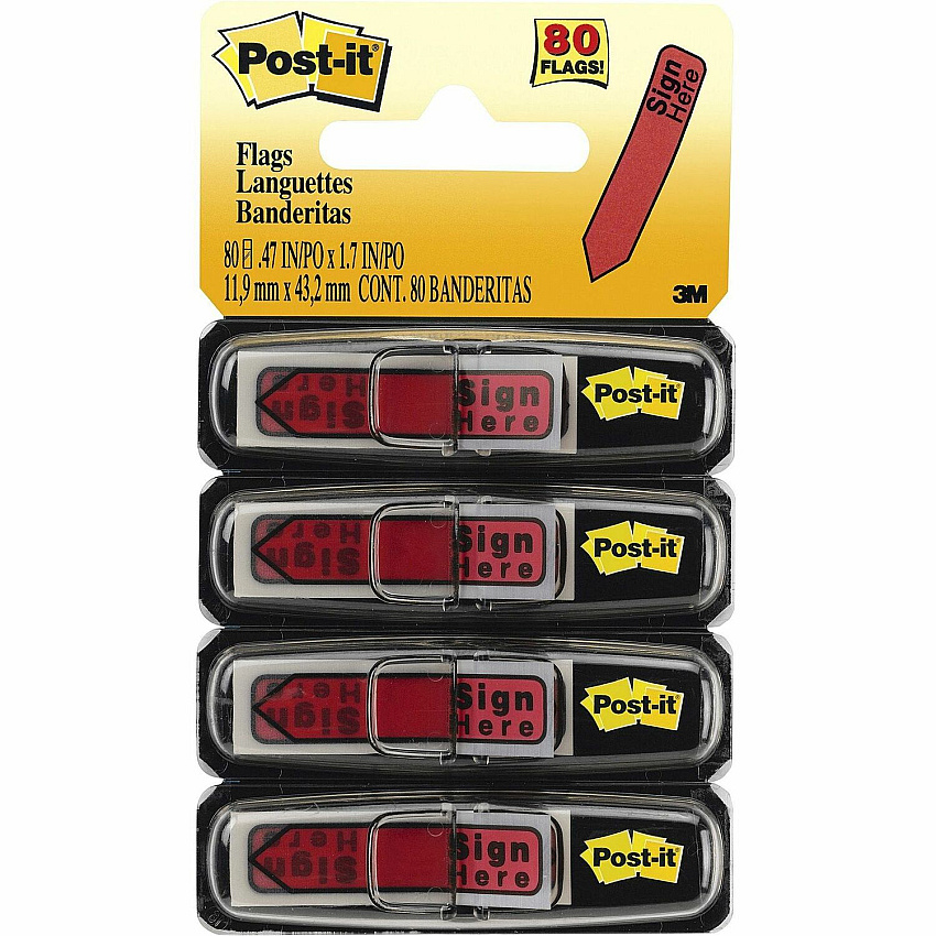 Post-it Arrow Message Flags (MMM684RDSH)