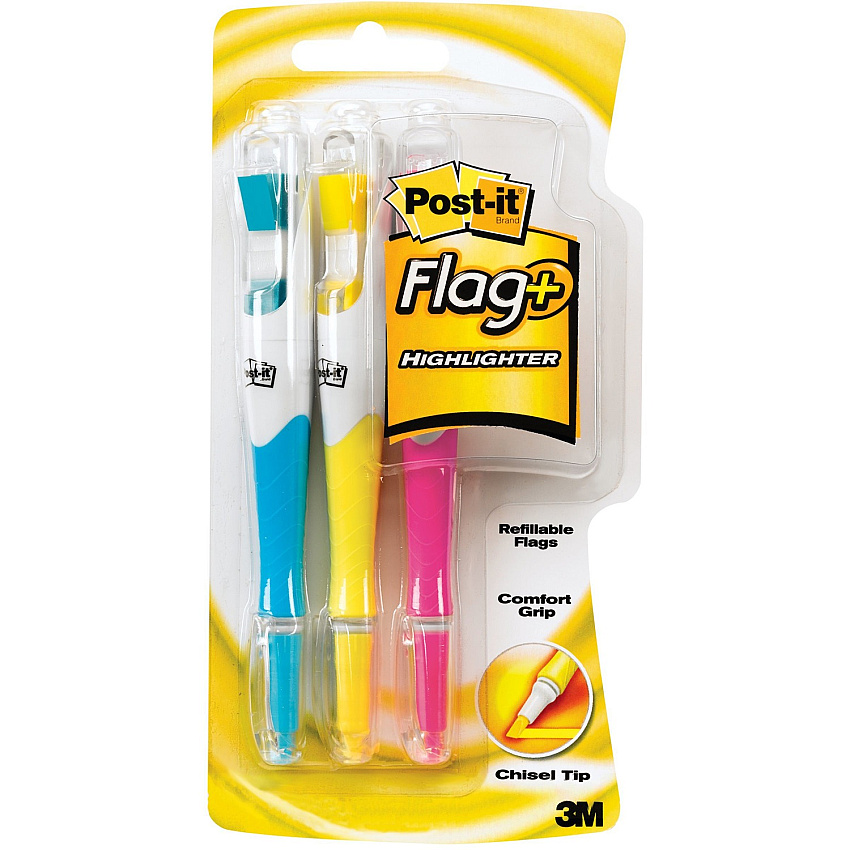 Post-it Flag+ Highlighter (MMM689HL3)
