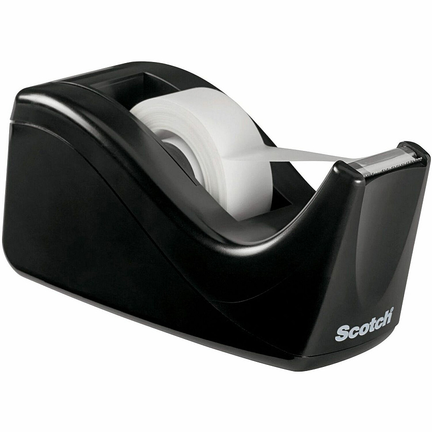 Scotch Two-tone Desktop Office Tape Dispenser (MMMC60BK)