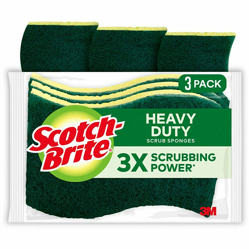 Scotch-Brite Heavy-Duty Scrub Sponges (MMMHD3)