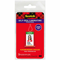 Scotch Self-Sealing Laminating Glossy Tag Pouches (MMMLS8535G)