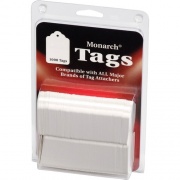 Monarch Stringless White Tags (925047)