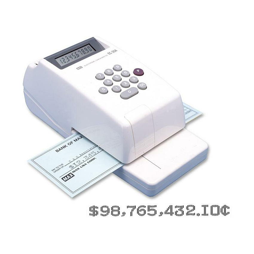 MAX 10-digit Print Electronic Check Writer (MXBEC30A)