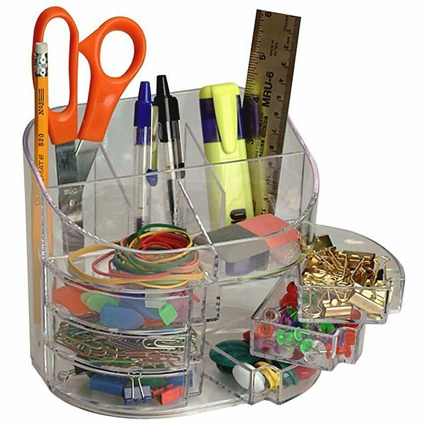 Officemate Plastic Double Supply Organizer (OIC22824)