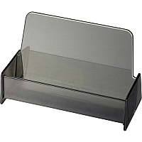 Officemate 50-Card Business Card Holder, Smoke (OIC97833)