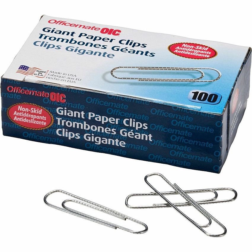 Officemate Giant Non-skid Paper Clips (OIC99915)
