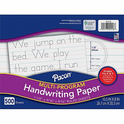 Pacon Multi-Program Handwriting Papers (PAC2418)
