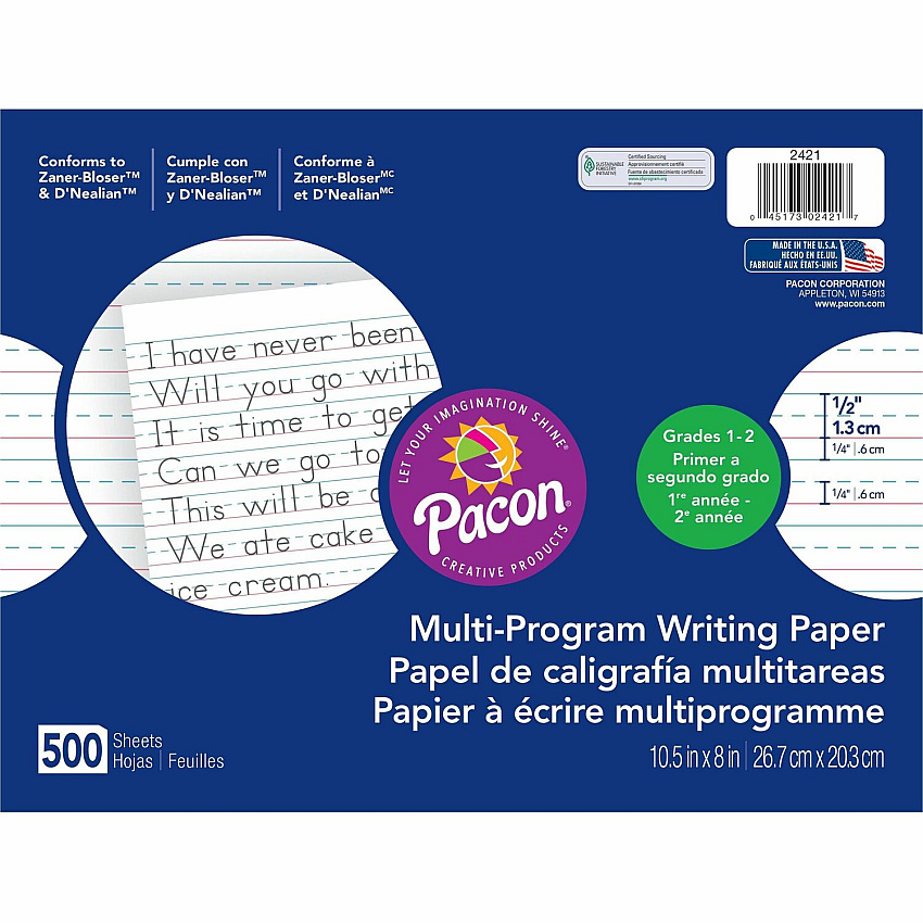 Pacon Multi-Program Handwriting Papers (PAC2421)