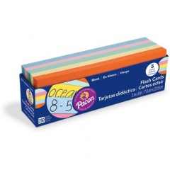 Pacon Assorted Colors Blank Flash Cards (74150)