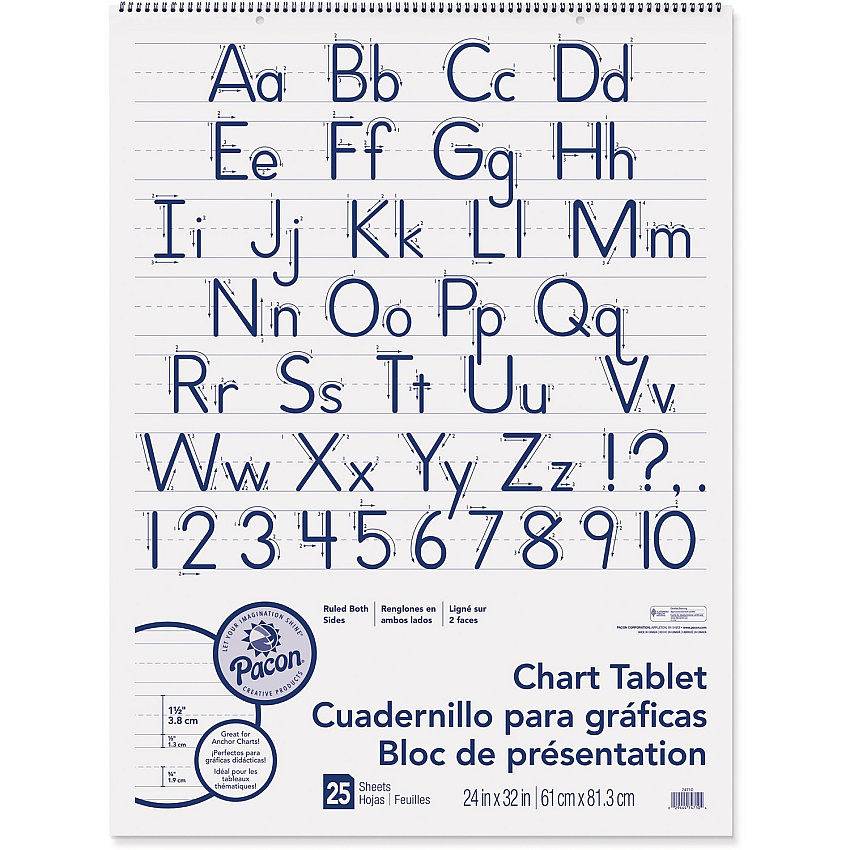 Pacon Ruled Chart Tablet (PAC74710)