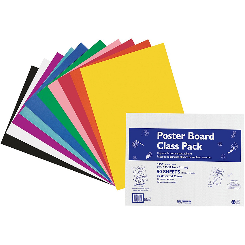 Pacon Poster Board Class Pack (PAC76347)