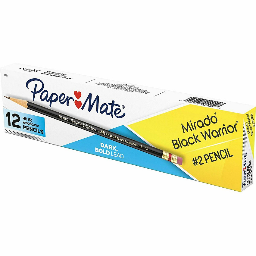 Paper Mate Mirado Black Warrior Pencils with Eraser (PAP2254)