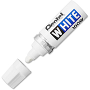Pentel Felt Tip White Markers (PEN100W)